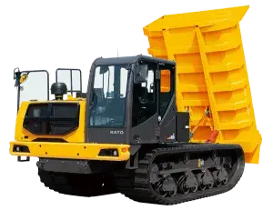 a black and yellow kato crawler carrier