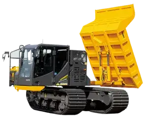 a black and yellow IC70R crawler carrier